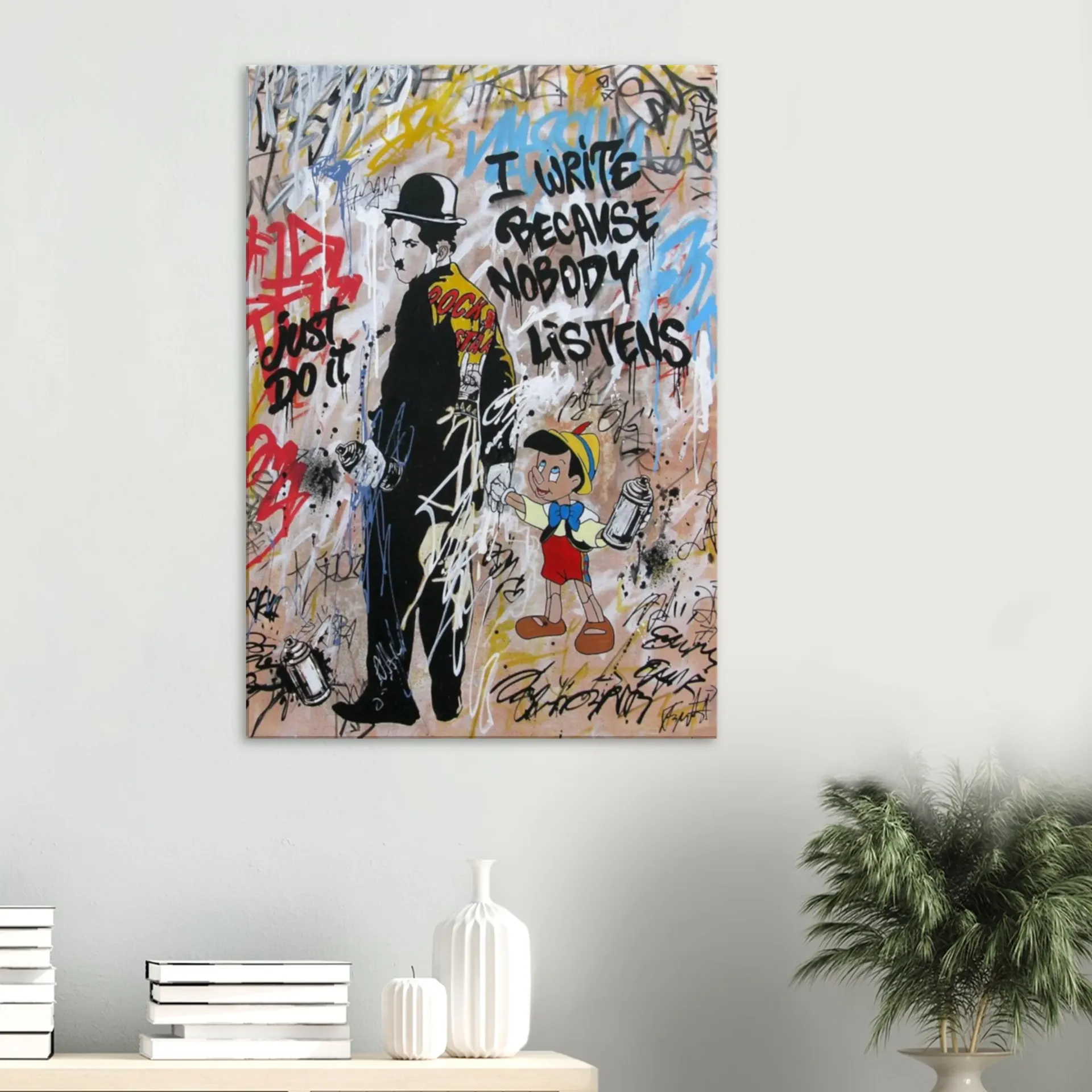 I write because nobody listens (70x100cm / 28x40″)